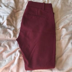 J Cree Burgandy Minnie Dress Pants